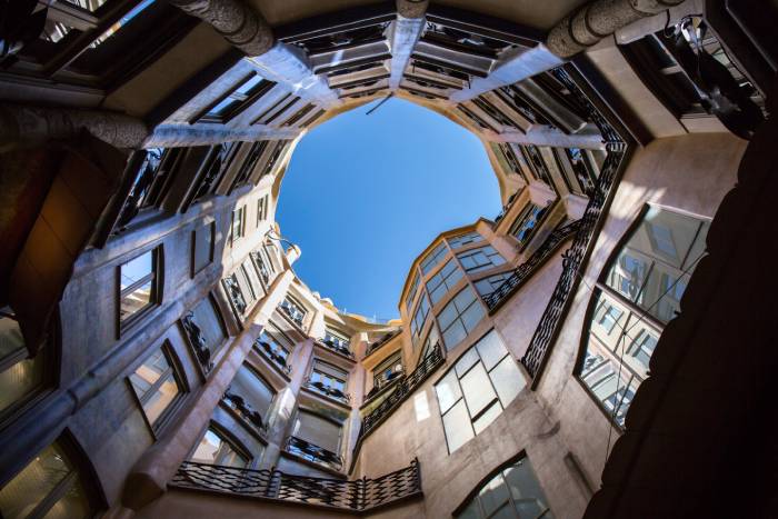 visit pedrera awakening courtyards paintings